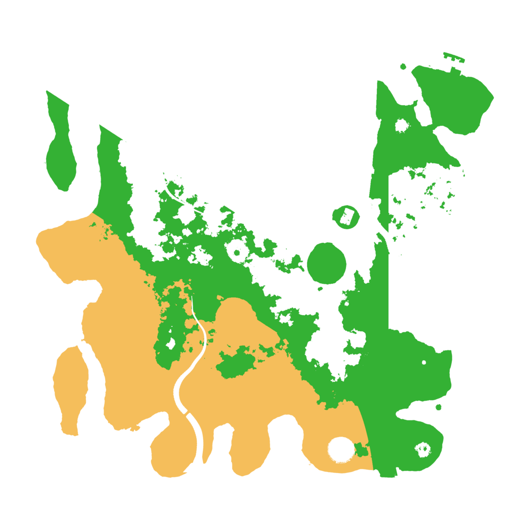 Biome Rust Map: Procedural Map, Size: 3500, Seed: 30411