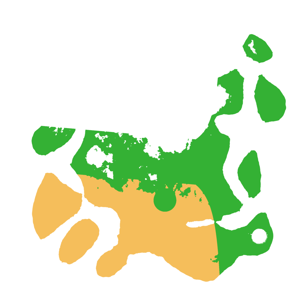 Biome Rust Map: Barren, Size: 3500, Seed: 5919839