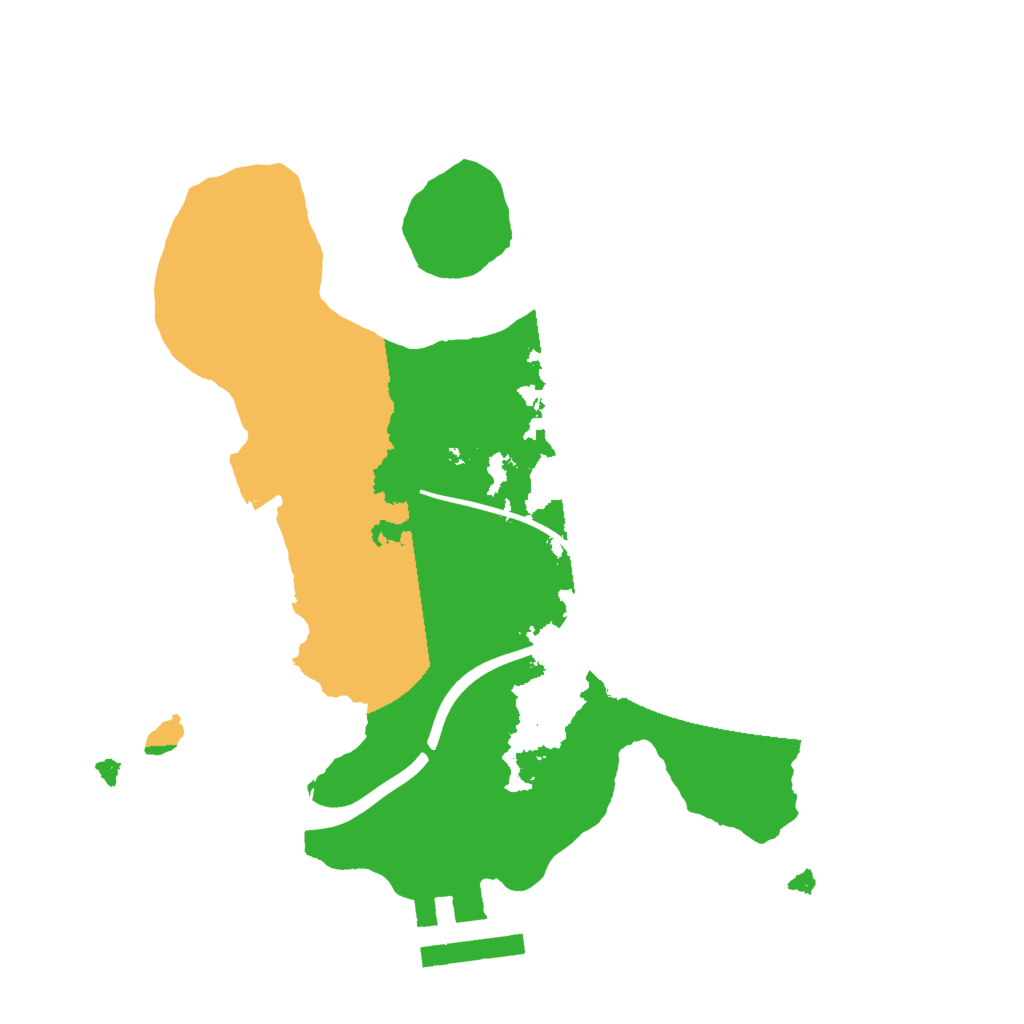 Biome Rust Map: Procedural Map, Size: 2000, Seed: 8723564