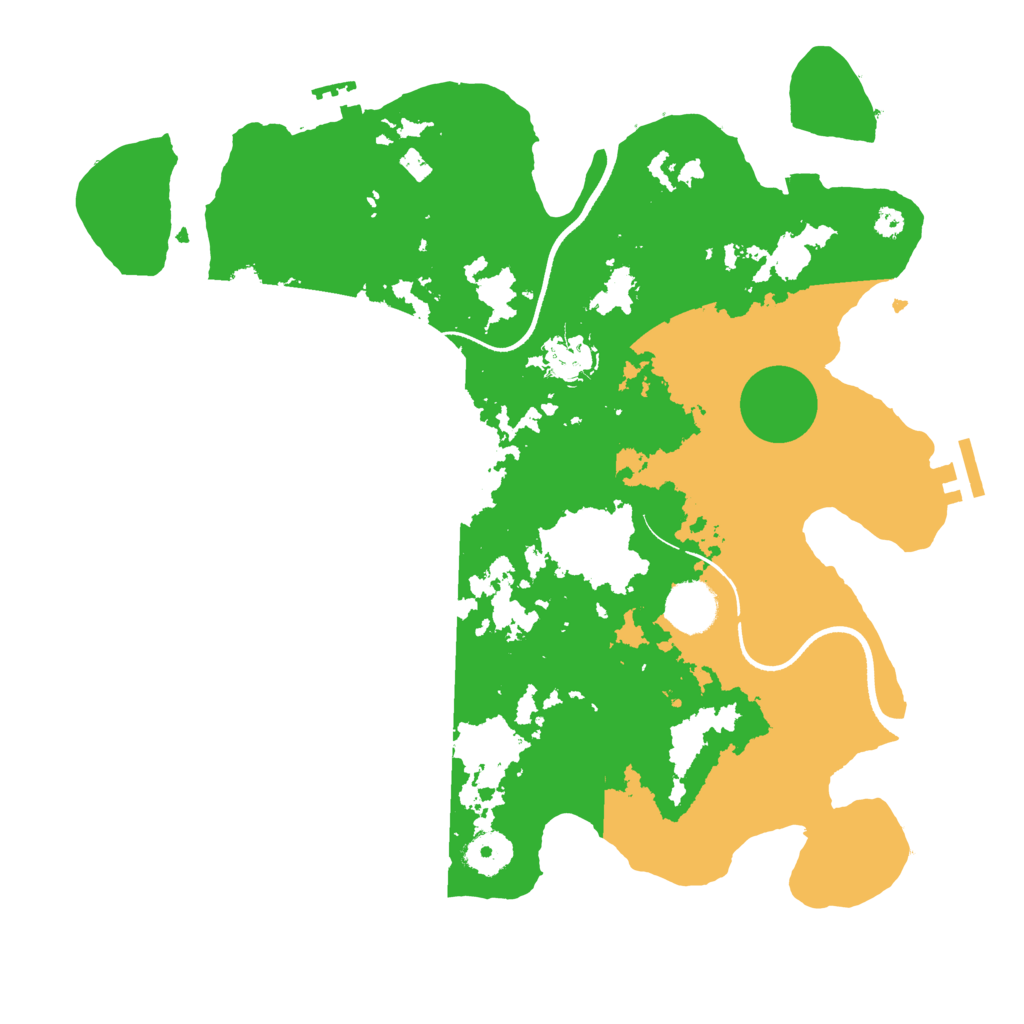 Biome Rust Map: Procedural Map, Size: 3500, Seed: 266918