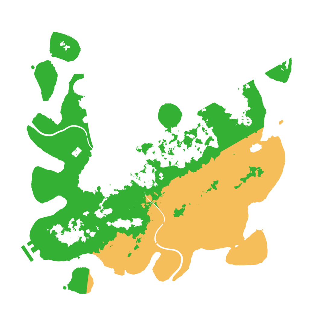 Biome Rust Map: Procedural Map, Size: 3500, Seed: 49916094