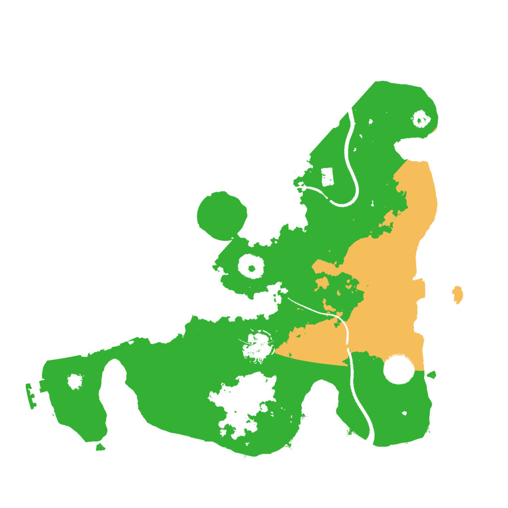 Biome Rust Map: Procedural Map, Size: 3000, Seed: 2665134