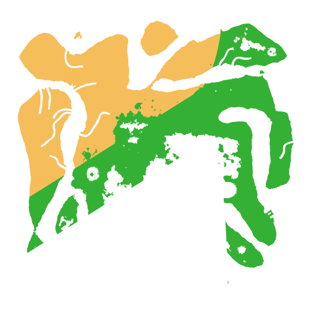 Biome Rust Map: Procedural Map, Size: 3500, Seed: 736253