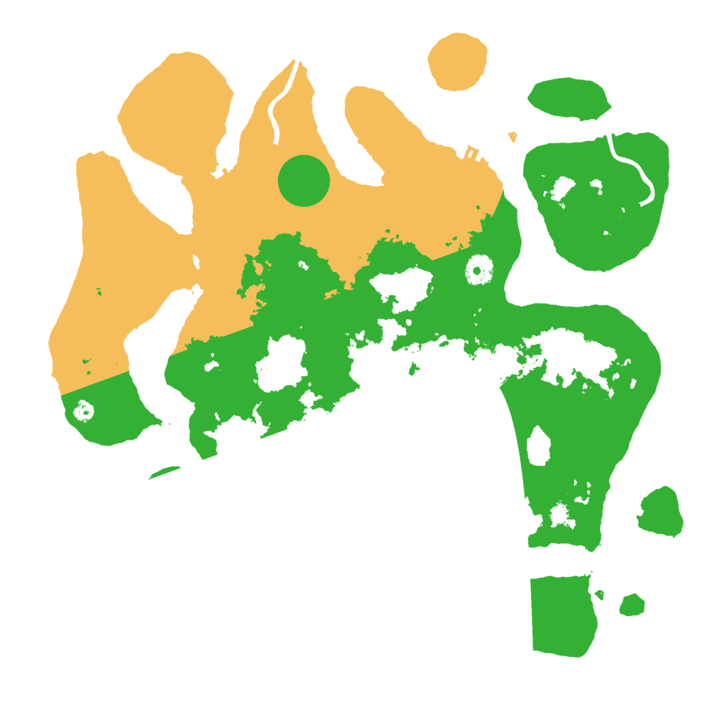 Biome Rust Map: Procedural Map, Size: 3700, Seed: 6022133