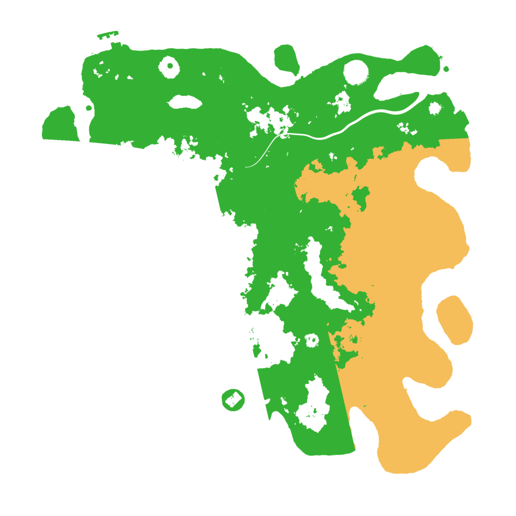 Biome Rust Map: Procedural Map, Size: 3700, Seed: 4114991