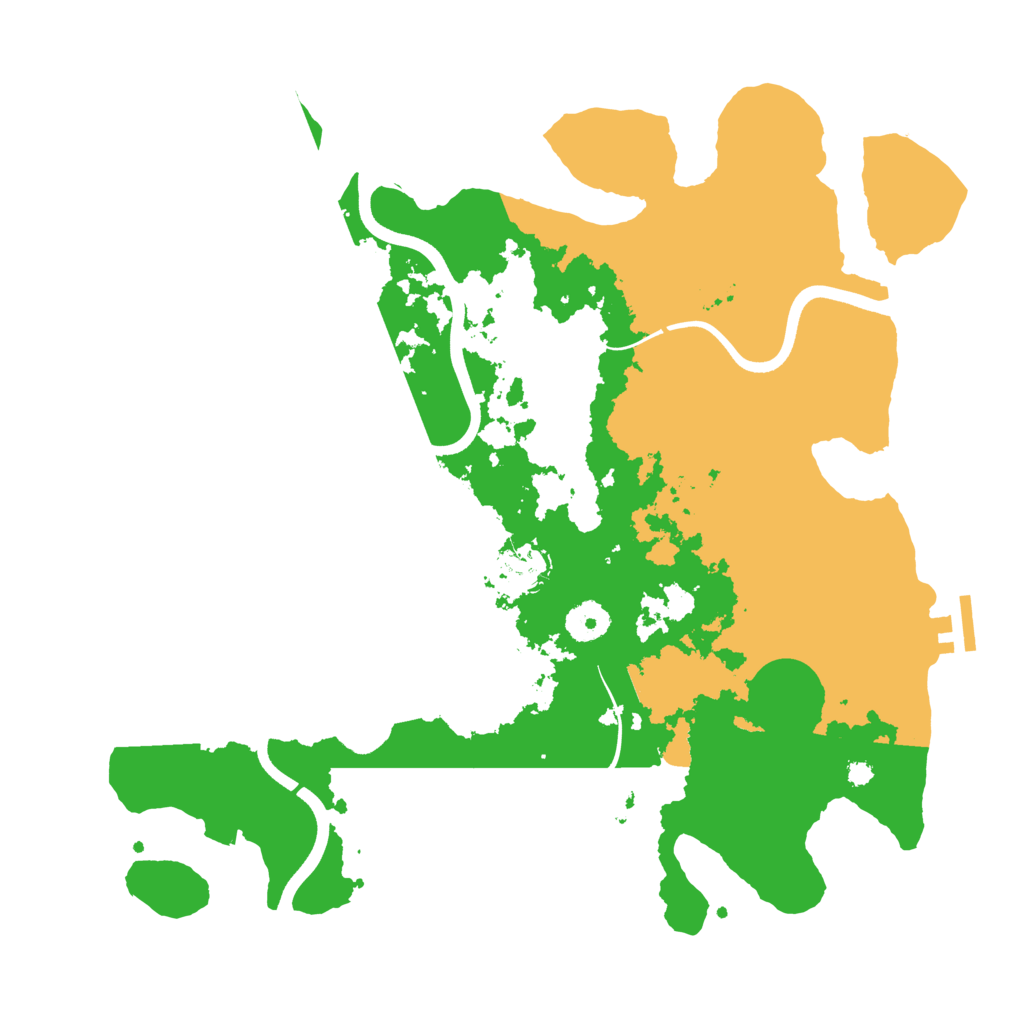 Biome Rust Map: Procedural Map, Size: 3700, Seed: 837352448