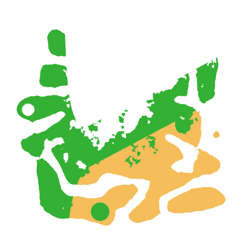 Biome Rust Map: Barren, Size: 3500, Seed: 2836957