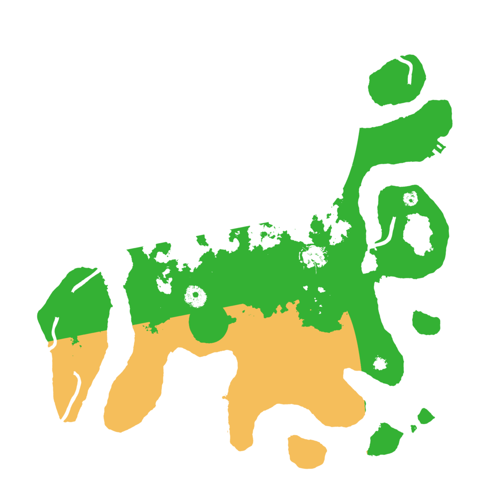 Biome Rust Map: Procedural Map, Size: 3500, Seed: 1282664