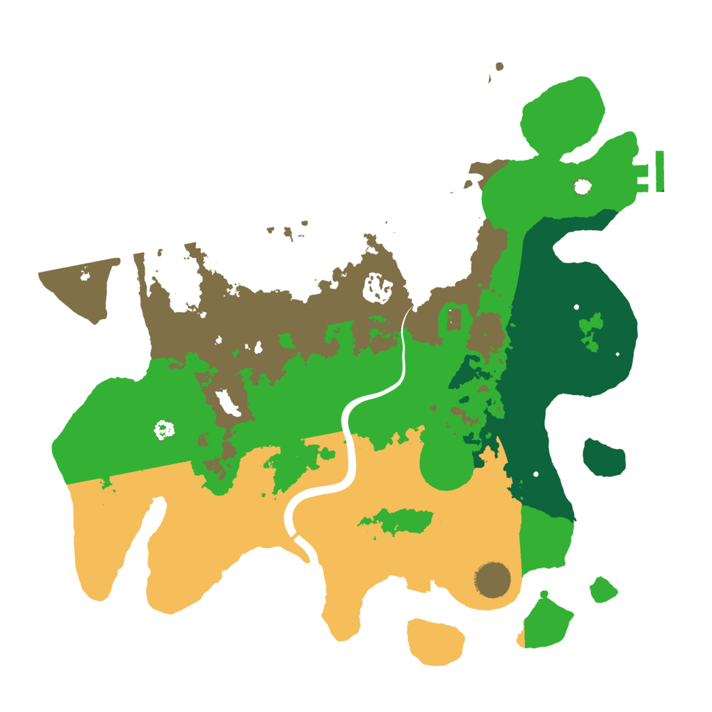 Biome Rust Map: Procedural Map, Size: 3500, Seed: 1282664