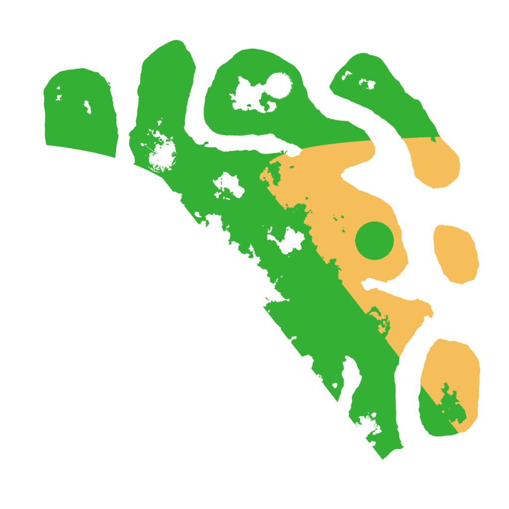 Biome Rust Map: Barren, Size: 3500, Seed: 47532