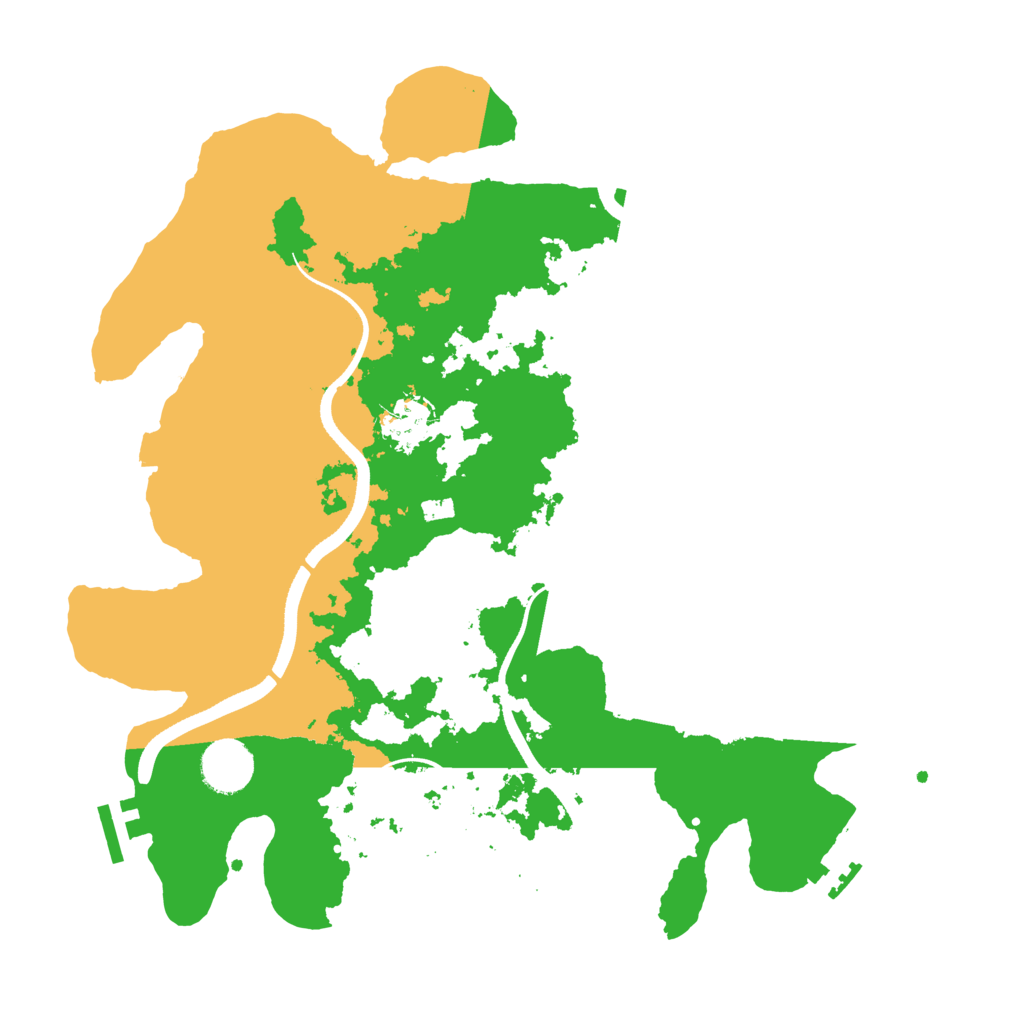 Biome Rust Map: Procedural Map, Size: 3500, Seed: 2496297