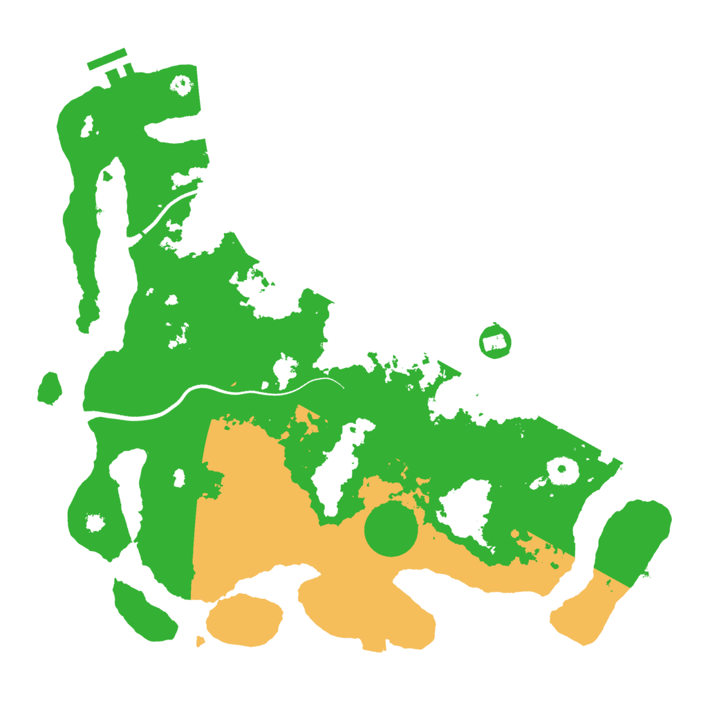 Biome Rust Map: Procedural Map, Size: 3500, Seed: 3514533