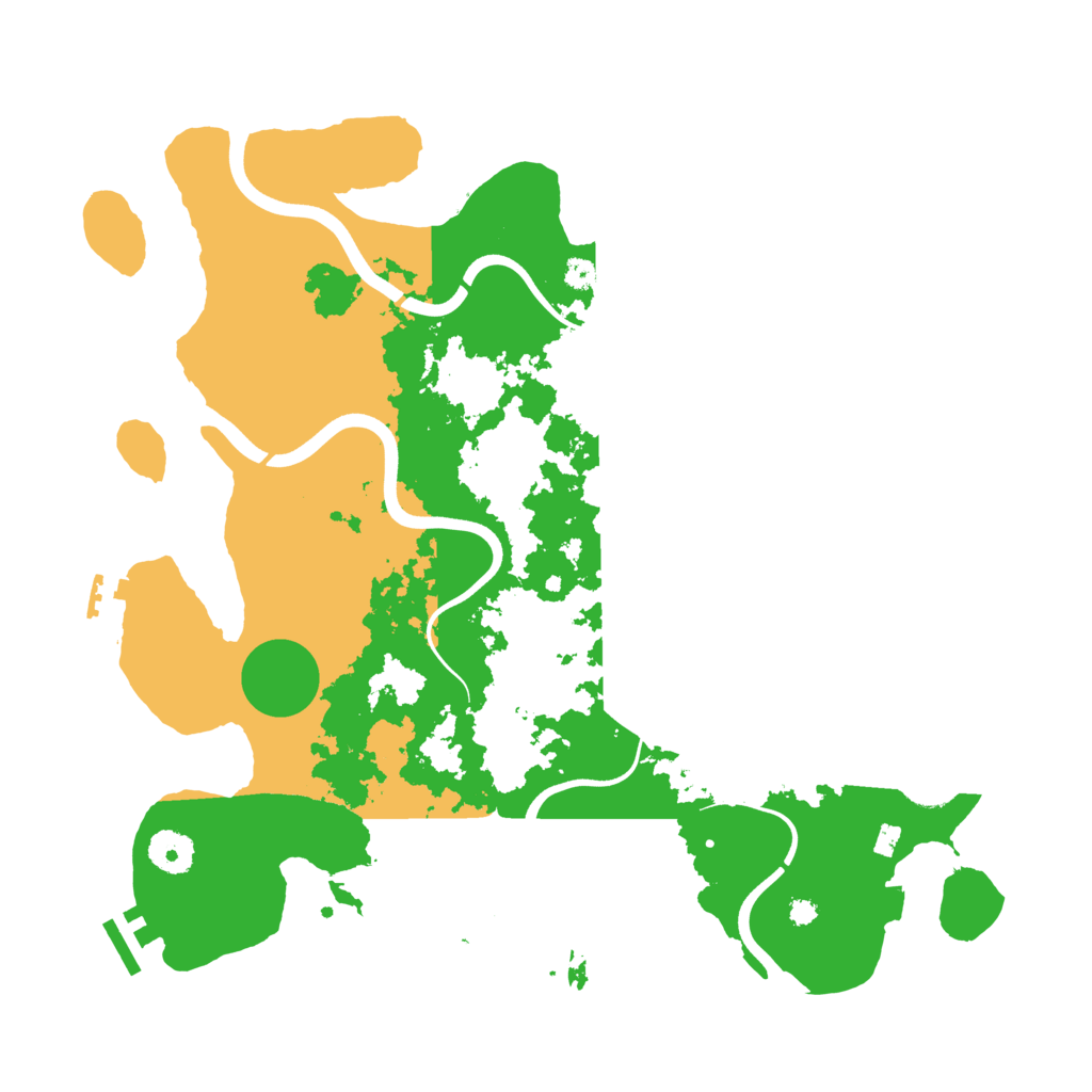 Biome Rust Map: Procedural Map, Size: 3700, Seed: 5532119