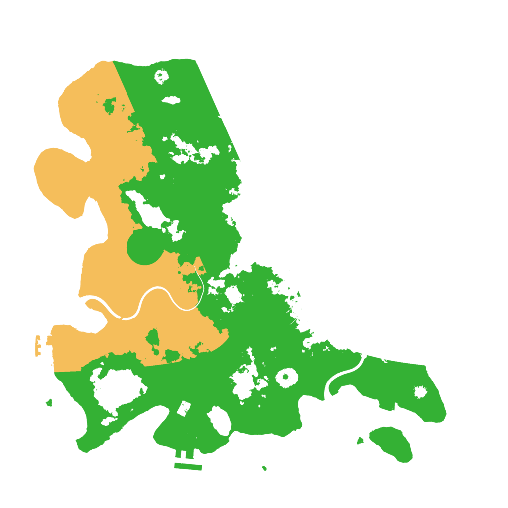 Biome Rust Map: Procedural Map, Size: 3700, Seed: 5686546