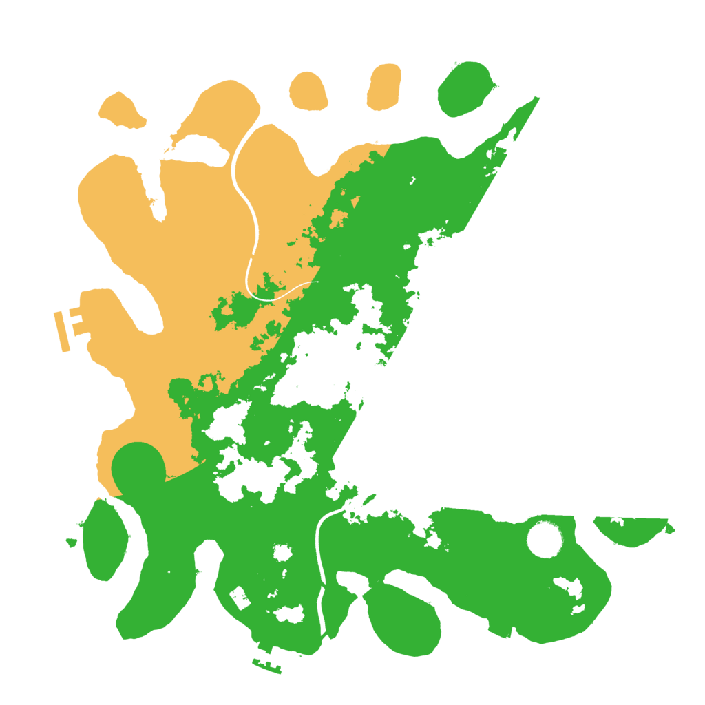 Biome Rust Map: Procedural Map, Size: 3500, Seed: 1783911