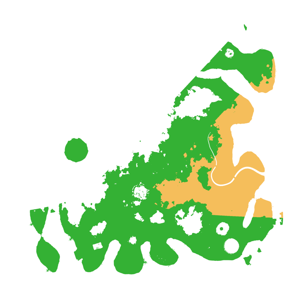 Biome Rust Map: Procedural Map, Size: 3500, Seed: 2624814