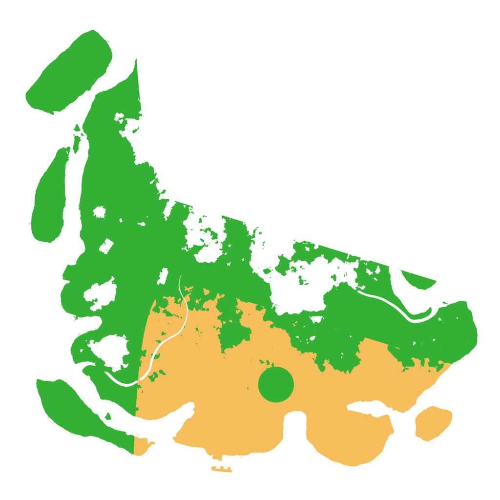 Biome Rust Map: Procedural Map, Size: 3700, Seed: 2230037