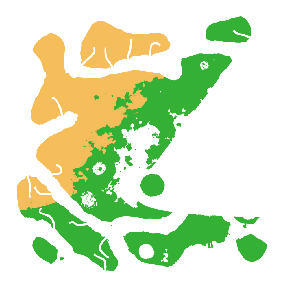 Biome Rust Map: Procedural Map, Size: 3500, Seed: 1497001