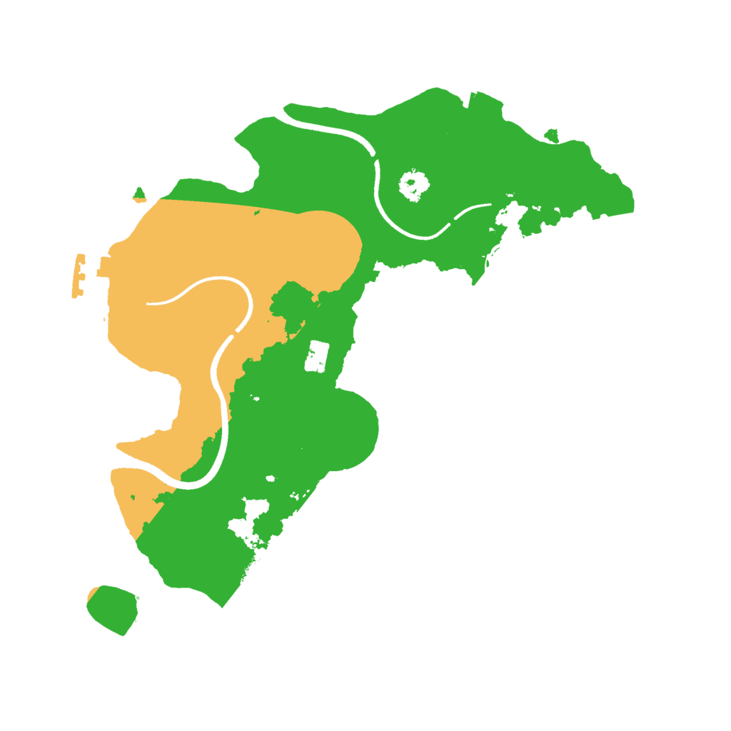 Biome Rust Map: Procedural Map, Size: 2500, Seed: 844590