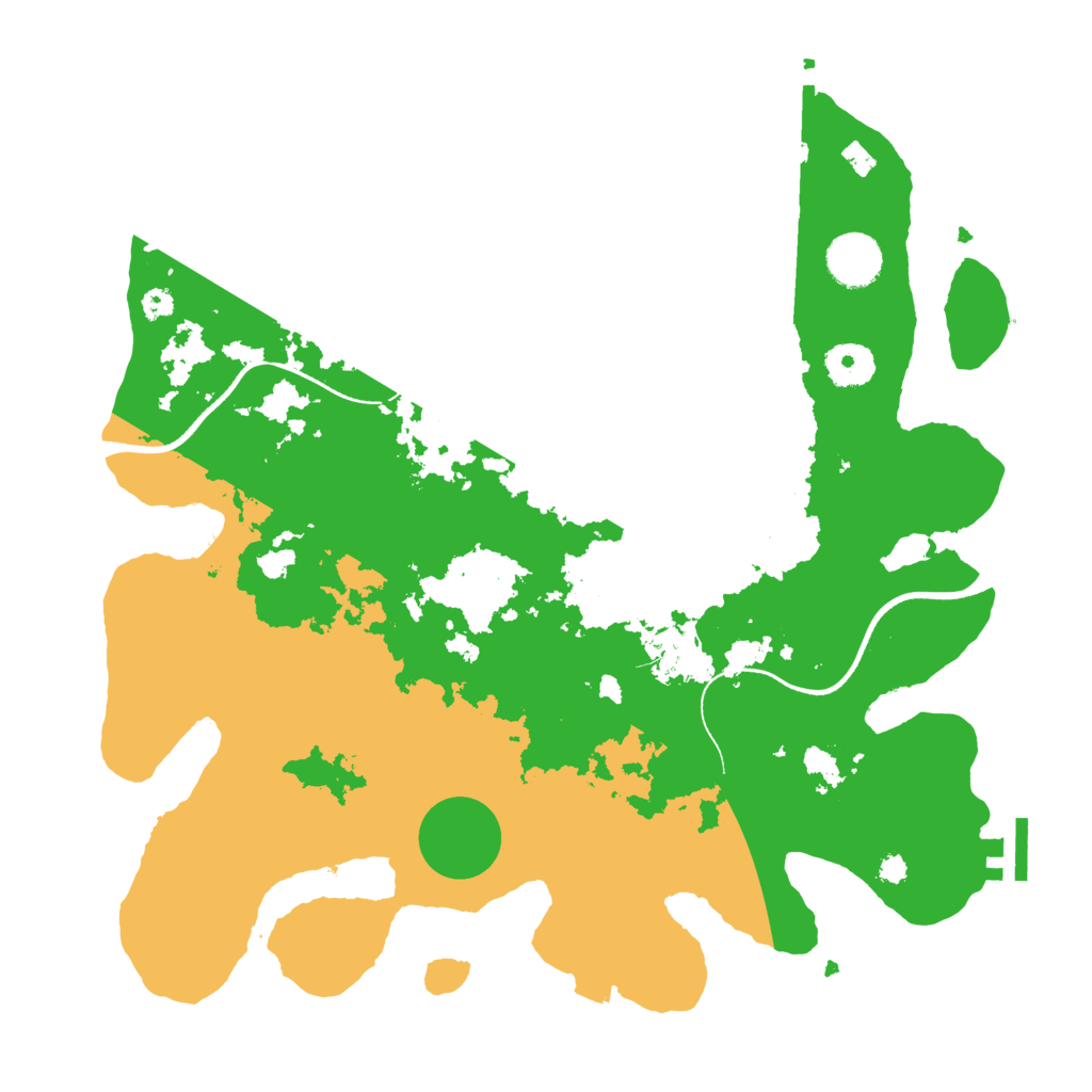 Biome Rust Map: Procedural Map, Size: 3500, Seed: 776206