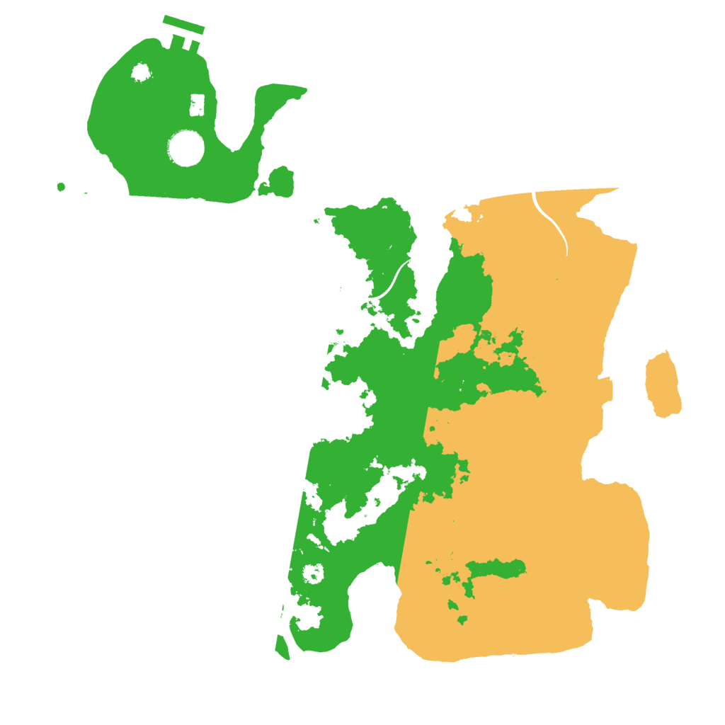 Biome Rust Map: Procedural Map, Size: 3500, Seed: 3270901