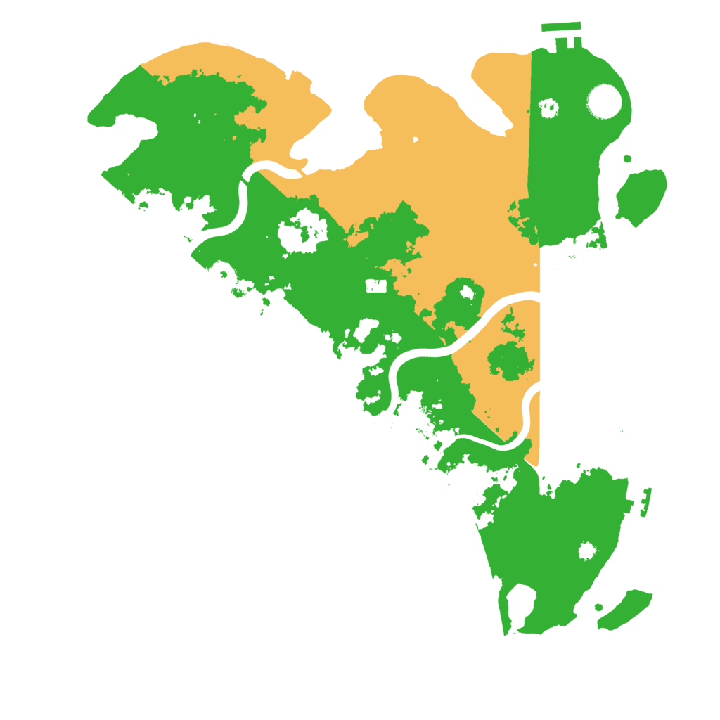 Biome Rust Map: Procedural Map, Size: 3700, Seed: 1807694