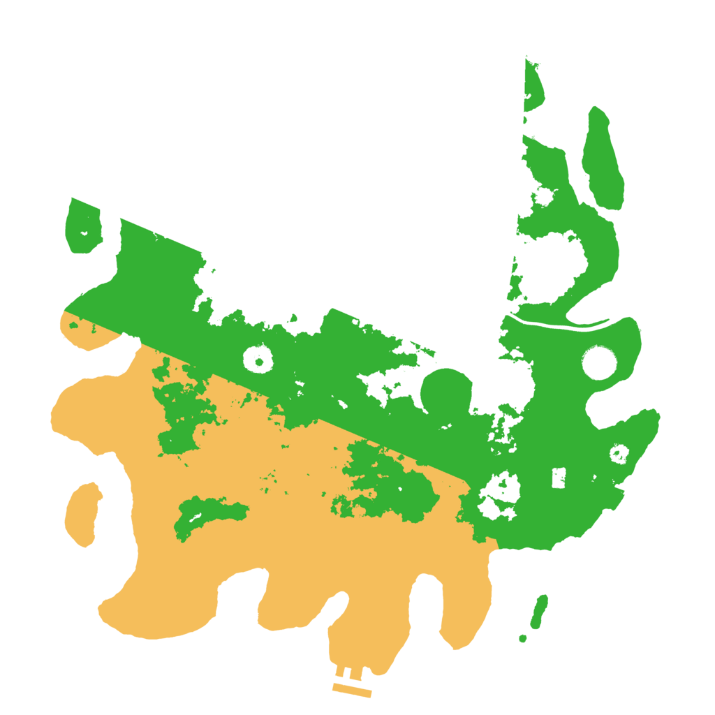 Biome Rust Map: Procedural Map, Size: 3700, Seed: 2782043