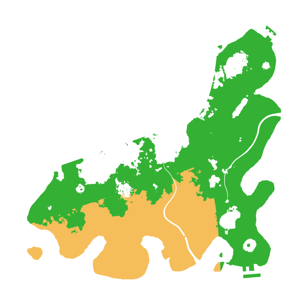 Biome Rust Map: Procedural Map, Size: 3500, Seed: 1011694