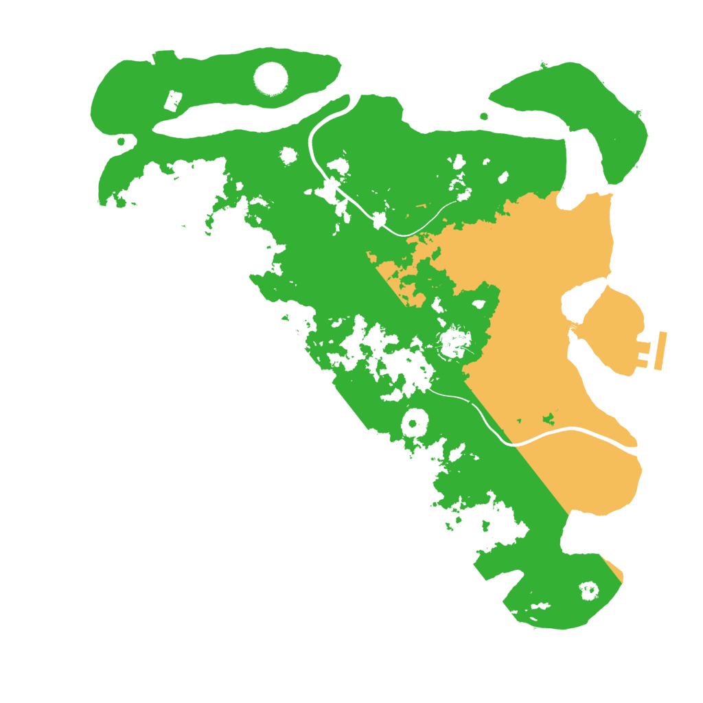 Biome Rust Map: Procedural Map, Size: 3700, Seed: 1378696