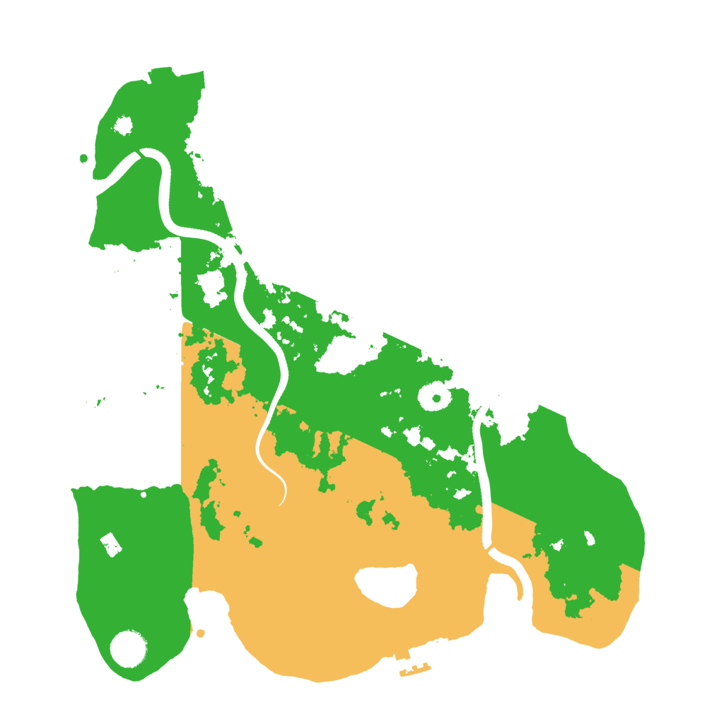 Biome Rust Map: Procedural Map, Size: 3500, Seed: 472905465