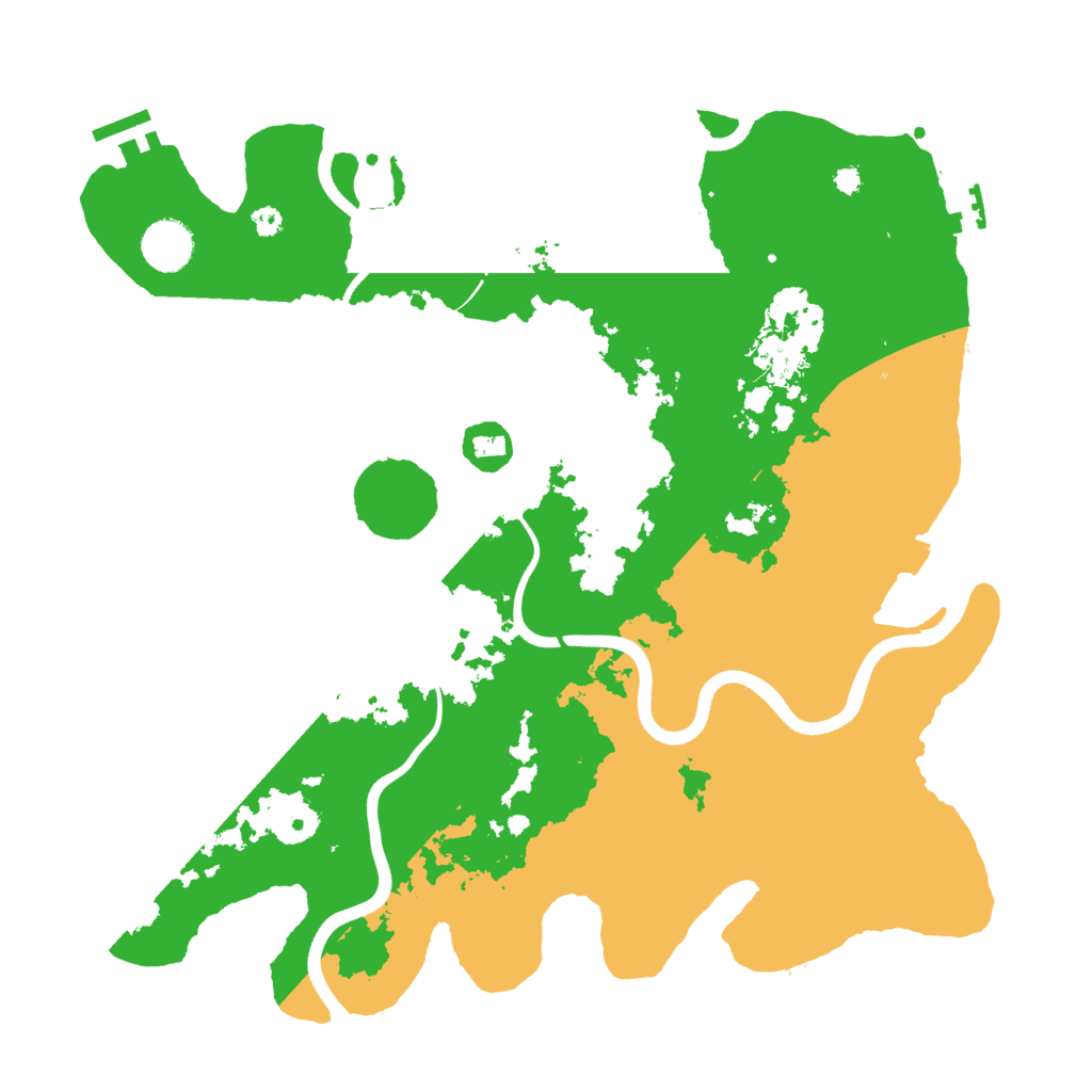 Biome Rust Map: Procedural Map, Size: 3700, Seed: 2716106