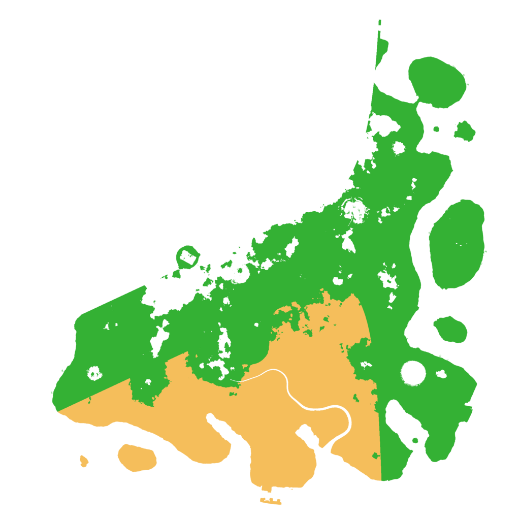 Biome Rust Map: Procedural Map, Size: 3700, Seed: 3515770