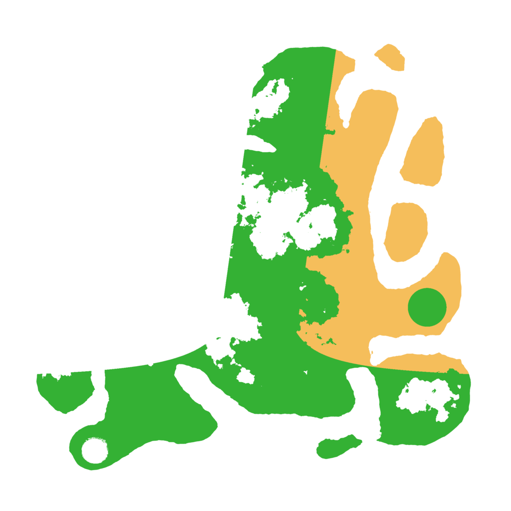 Biome Rust Map: Barren, Size: 3500, Seed: 2003056