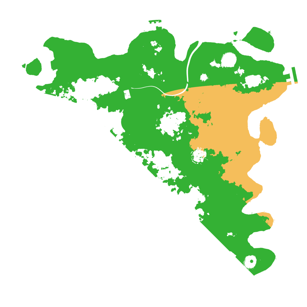 Biome Rust Map: Procedural Map, Size: 3700, Seed: 134019