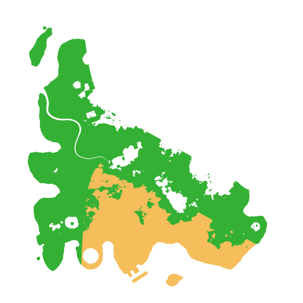 Biome Rust Map: Procedural Map, Size: 3500, Seed: 517429339