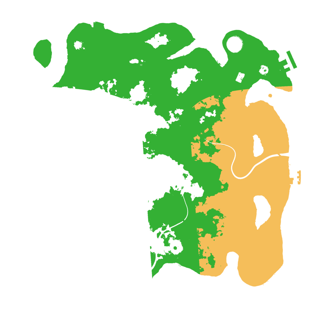 Biome Rust Map: Procedural Map, Size: 3500, Seed: 815133