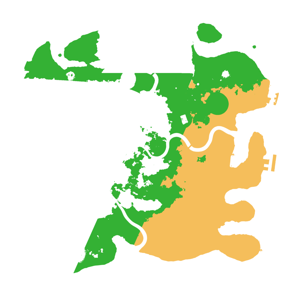 Biome Rust Map: Procedural Map, Size: 3500, Seed: 2002426