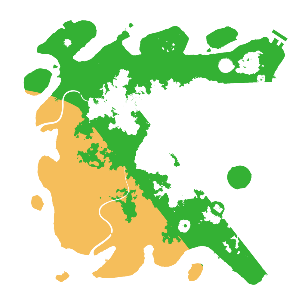 Biome Rust Map: Procedural Map, Size: 3700, Seed: 2149941