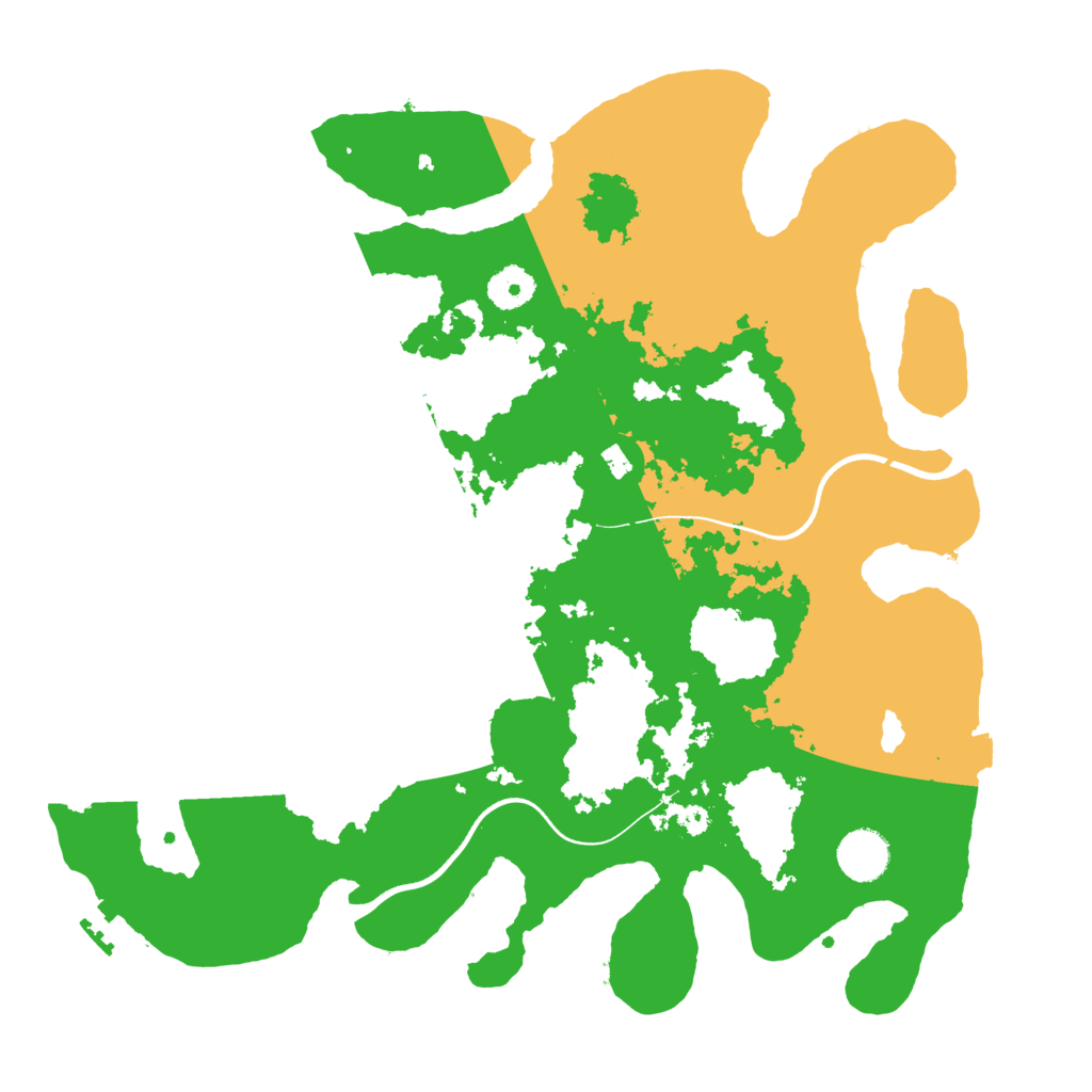 Biome Rust Map: Procedural Map, Size: 3700, Seed: 3366605