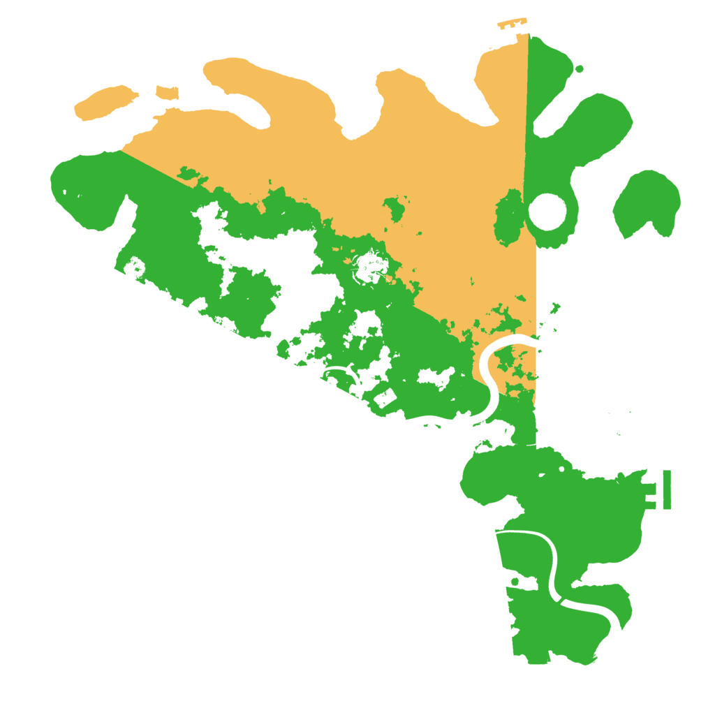 Biome Rust Map: Procedural Map, Size: 3700, Seed: 1164747