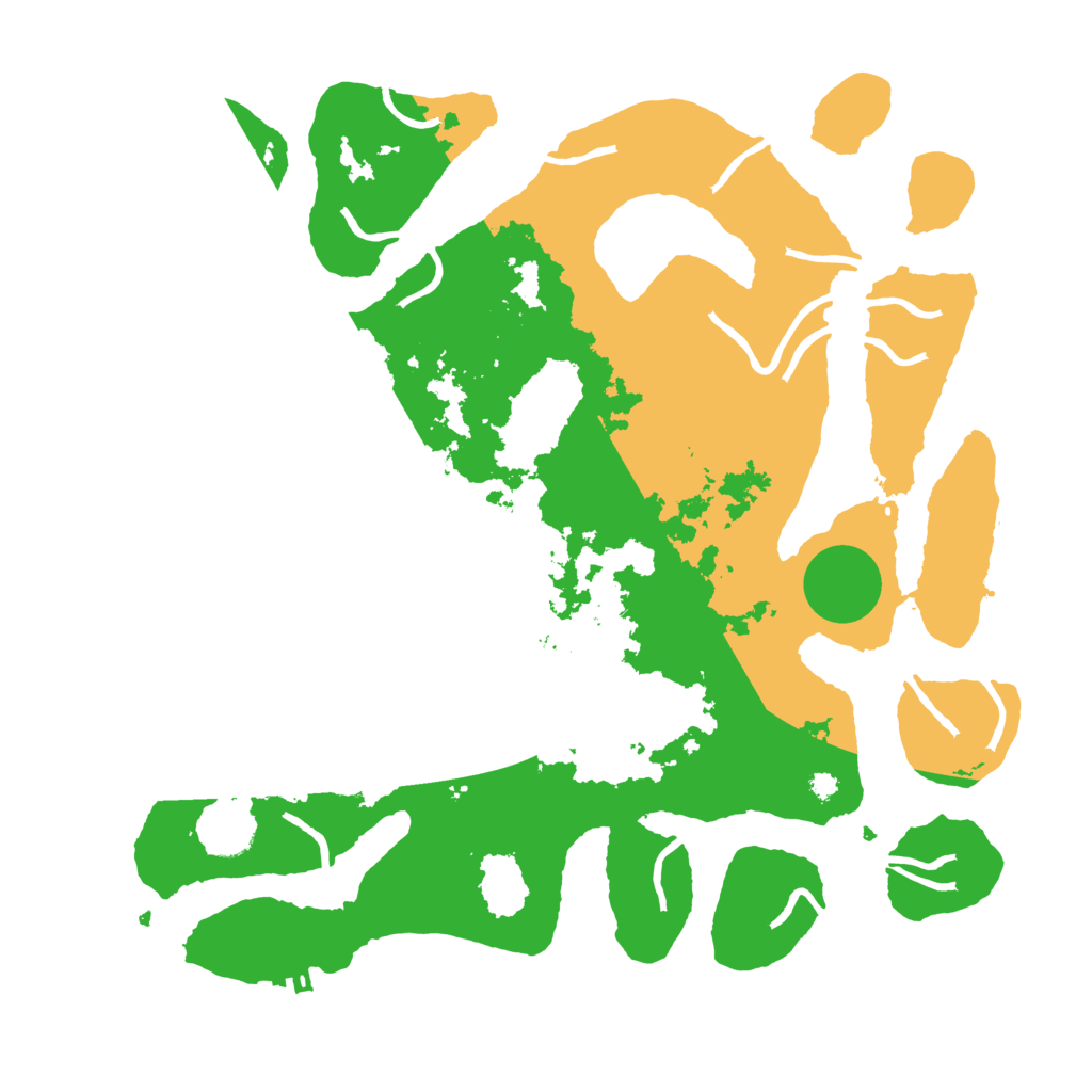 Biome Rust Map: Procedural Map, Size: 3700, Seed: 3172236