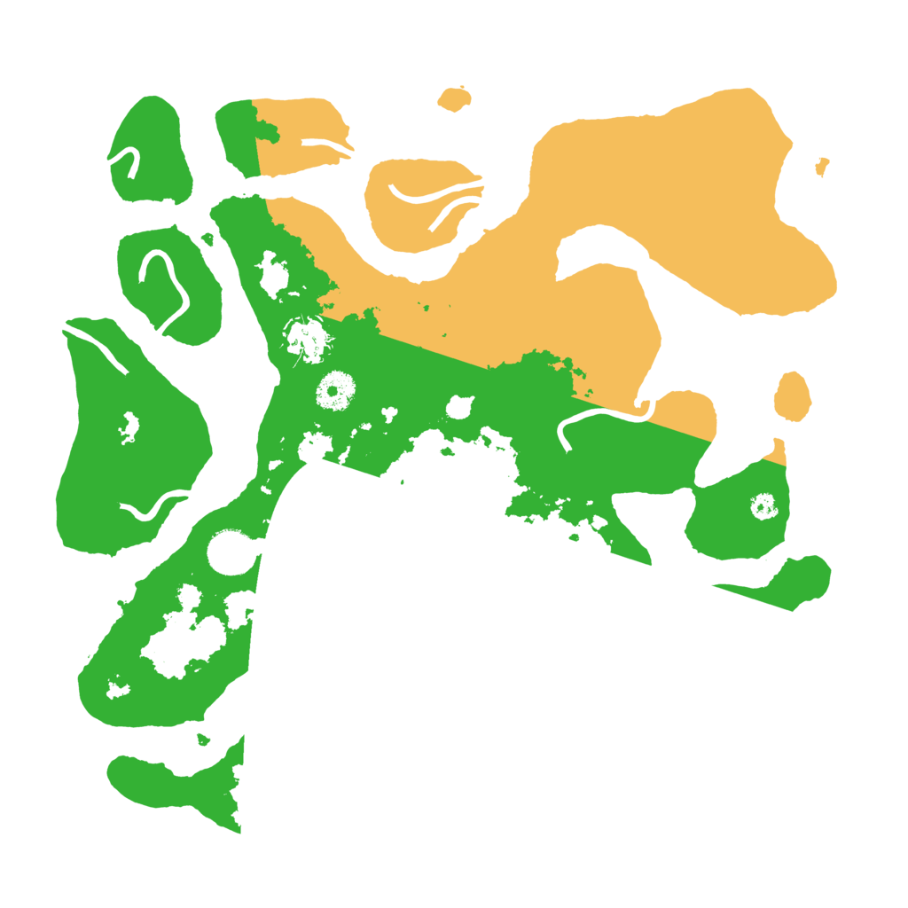 Biome Rust Map: Procedural Map, Size: 3500, Seed: 5298339