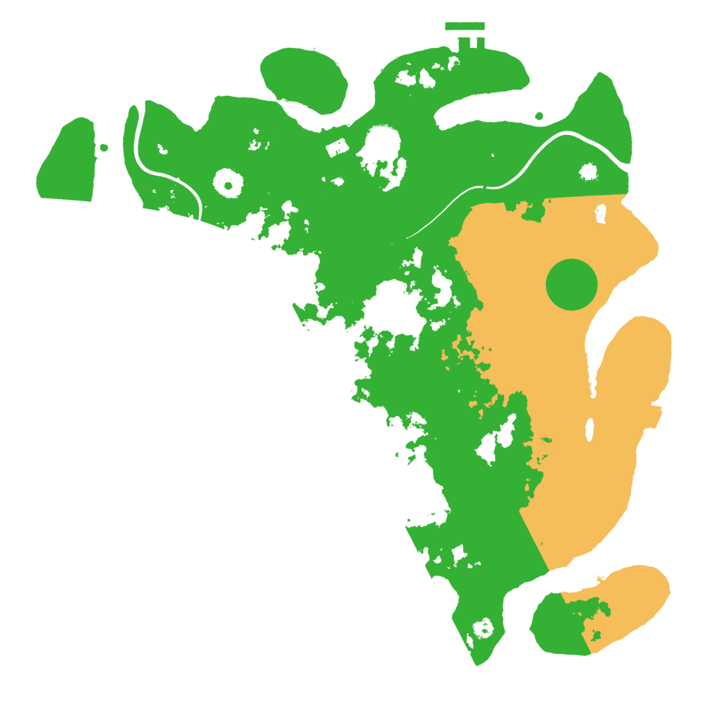 Biome Rust Map: Procedural Map, Size: 3700, Seed: 1378973