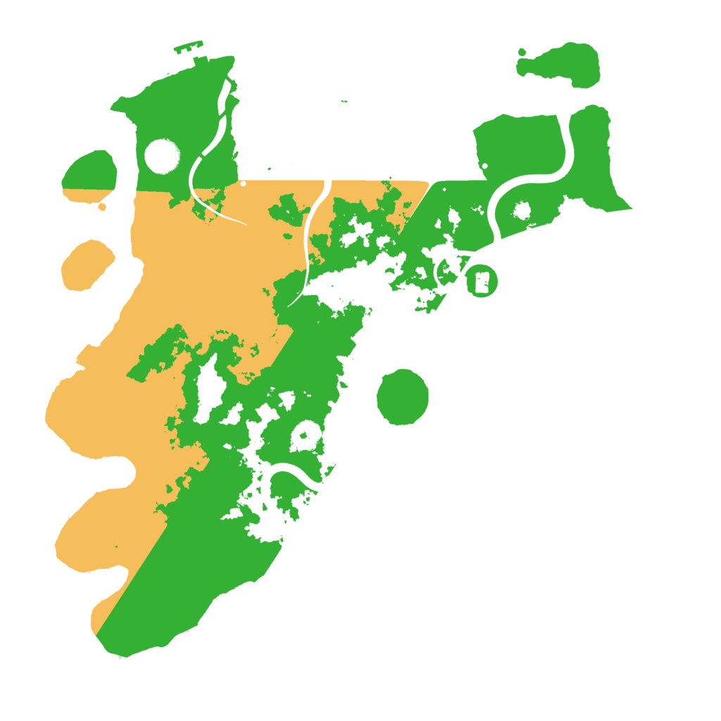 Biome Rust Map: Procedural Map, Size: 3700, Seed: 1619364