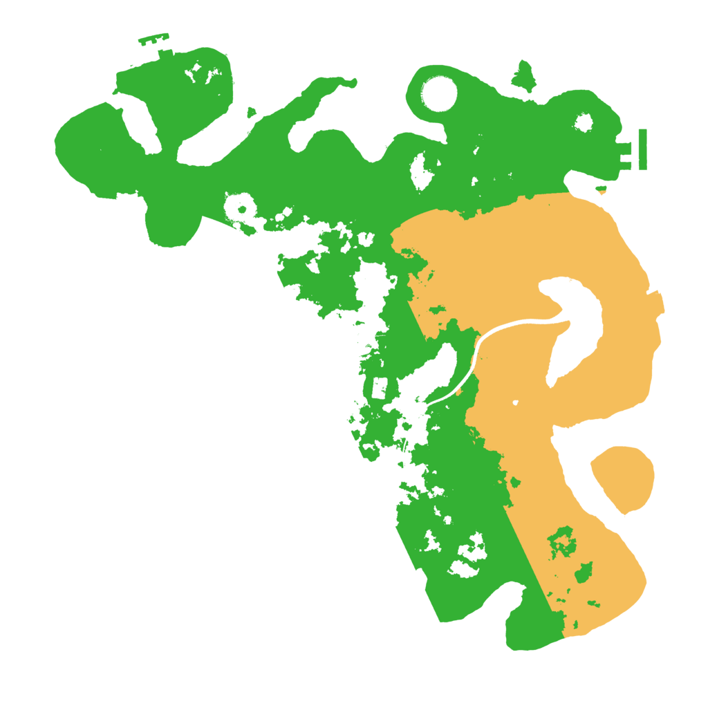 Biome Rust Map: Procedural Map, Size: 3500, Seed: 3556165