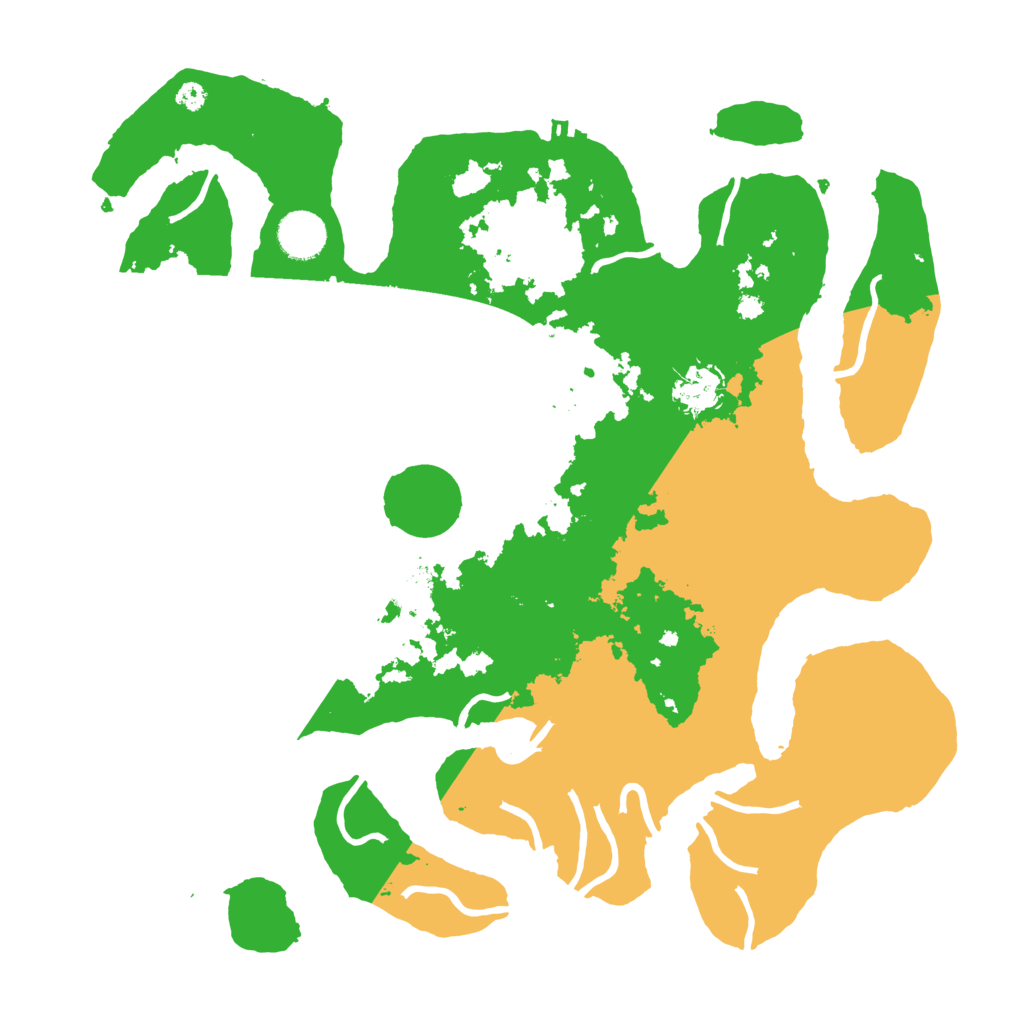 Biome Rust Map: Procedural Map, Size: 3700, Seed: 4193906