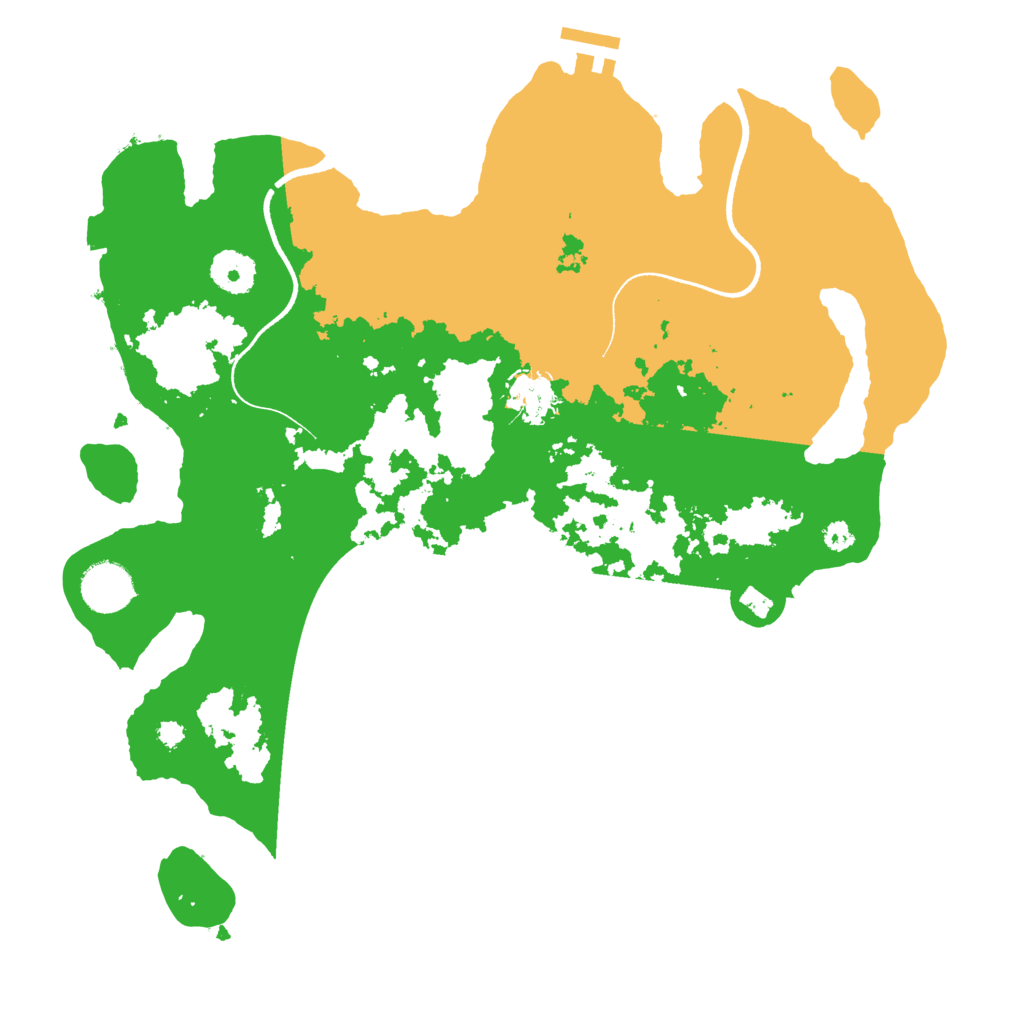 Biome Rust Map: Procedural Map, Size: 3500, Seed: 5376409