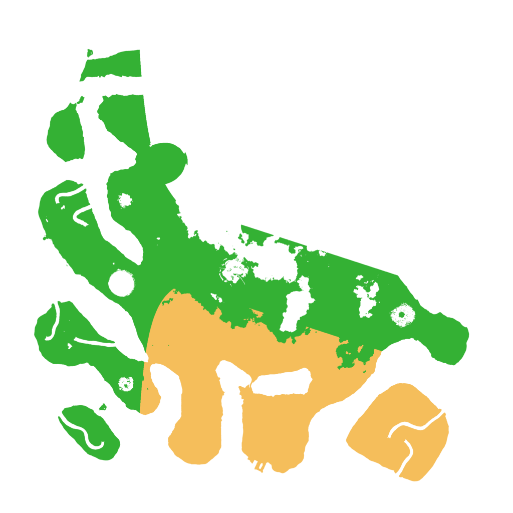 Biome Rust Map: Procedural Map, Size: 3500, Seed: 2425257