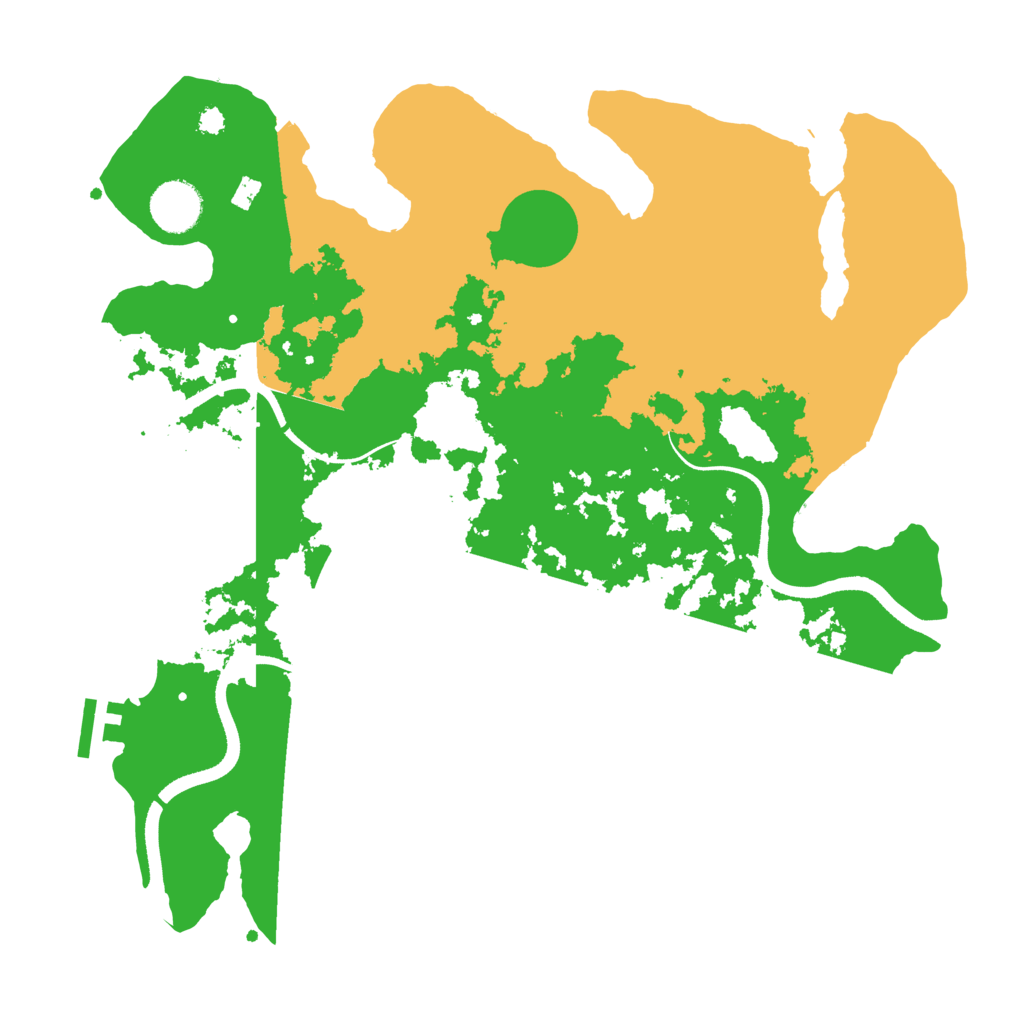 Biome Rust Map: Procedural Map, Size: 3500, Seed: 2544287