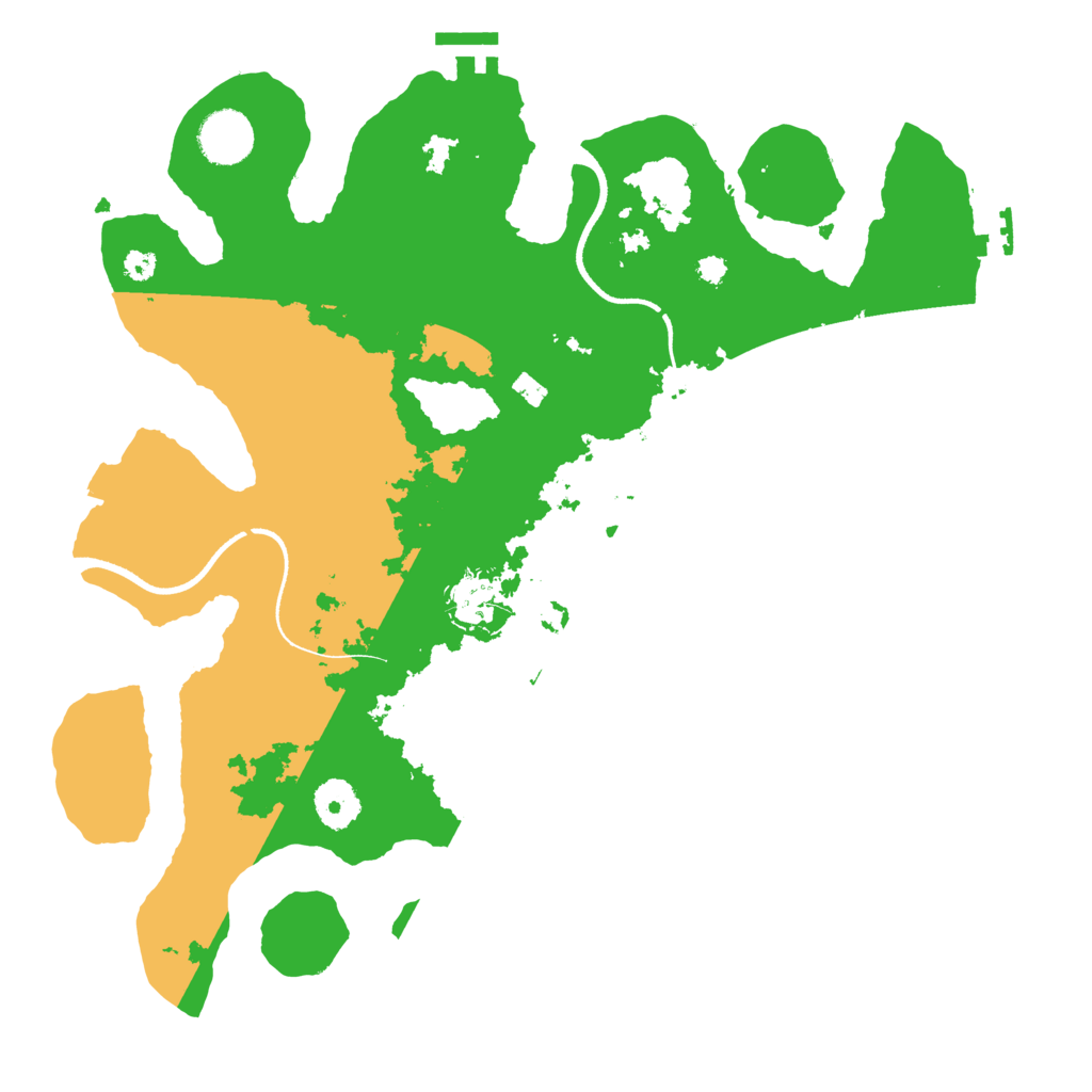 Biome Rust Map: Procedural Map, Size: 3500, Seed: 662415